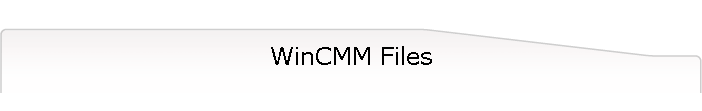 WinCMM Files